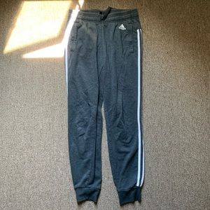 Adidas grey sweatpants in a size S